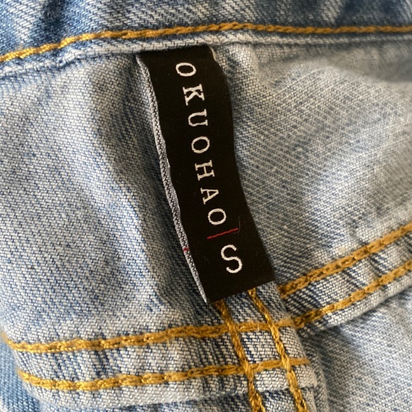 NWT relaxed fit 90s style button down jeans size S (fits a size 25) 👖💙🧢 - Picture 2 of 5